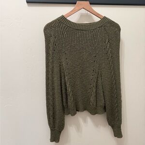 Cozy Olive Knit Sweater